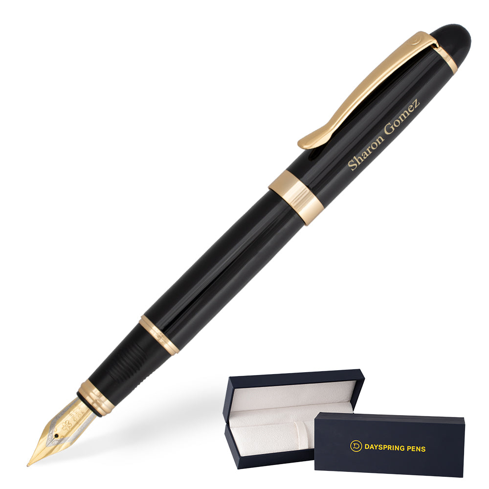 Dayspring Pens Alexandria Fountain Pen - Black
